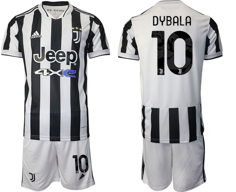 Men 2021-2022 Club Juventus home white #10 Adidas Soccer Jerseys->juventus jersey->Soccer Club Jersey